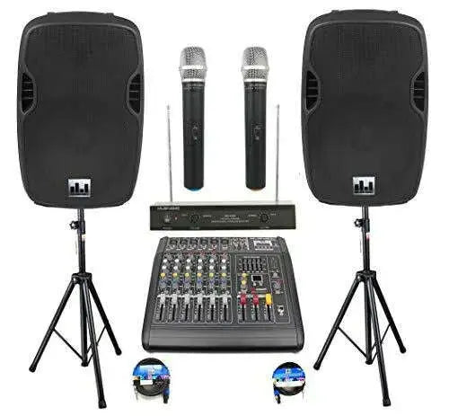 Complete-Professional-2000-Watts-PA-System-6-Ch-Mixer-10_-Speakers-Dual-Wireless-Mics-Stand-MUSYSIC-318426012