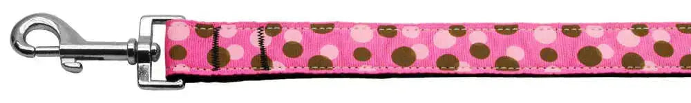 Confetti-Dots-Nylon-Collar-Bright-Pink-1-Wide-4ft-Lsh-GreatEagleInc-318781477