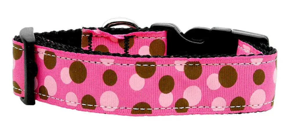 Confetti-Dots-Nylon-Collar-Bright-Pink-Medium-GreatEagleInc-318523569
