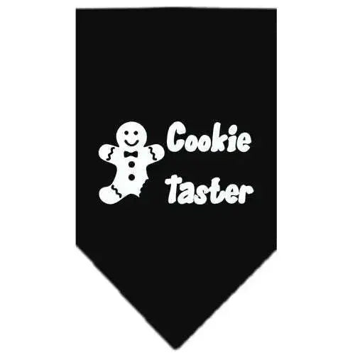 Cookie-Taster-Screen-Print-Bandana-Black-Large-GreatEagleInc-333818817
