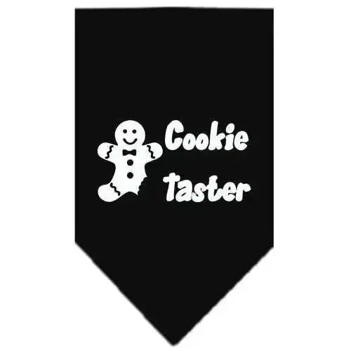 Cookie-Taster-Screen-Print-Bandana-Black-Large-GreatEagleInc-333818817
