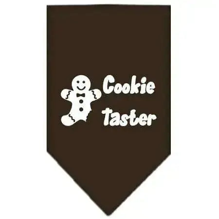 Cookie-Taster-Screen-Print-Bandana-Cocoa-Small-GreatEagleInc-333818482