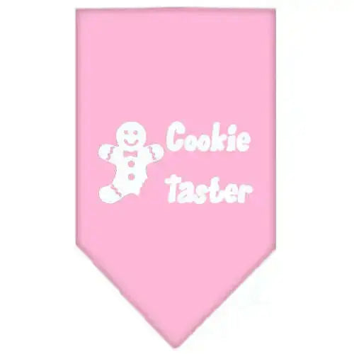 Cookie-Taster-Screen-Print-Bandana-Light-Pink-Large-GreatEagleInc-333818771