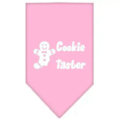 Cookie-Taster-Screen-Print-Bandana-Light-Pink-Large-GreatEagleInc-333818771