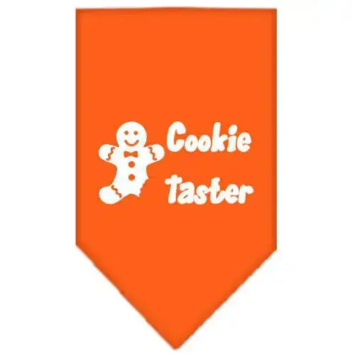 Cookie-Taster-Screen-Print-Bandana-Orange-Large-GreatEagleInc-333836373