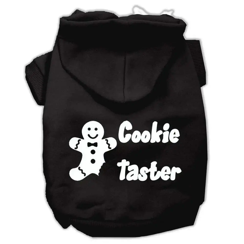 Cookie-Taster-Screen-Print-Pet-Hoodies-Black-Size-Lg-GreatEagleInc-319399513
