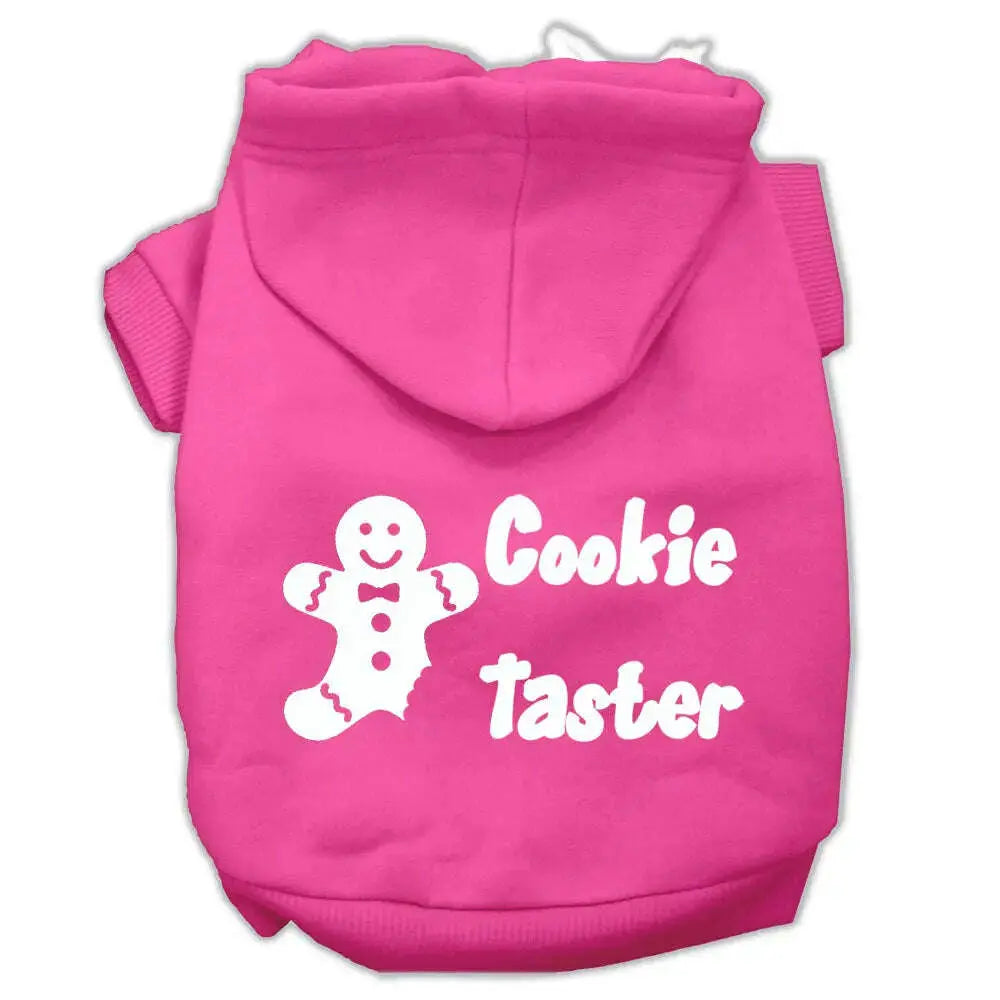 Cookie-Taster-Screen-Print-Pet-Hoodies-Bright-Pink-Size-Lg-GreatEagleInc-319399365