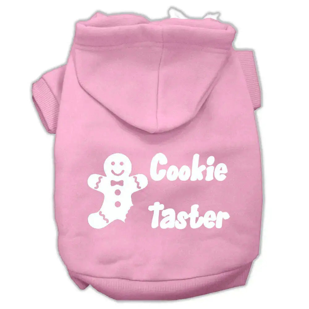 Cookie-Taster-Screen-Print-Pet-Hoodies-Light-Pink-Size-Lg-GreatEagleInc-319399039