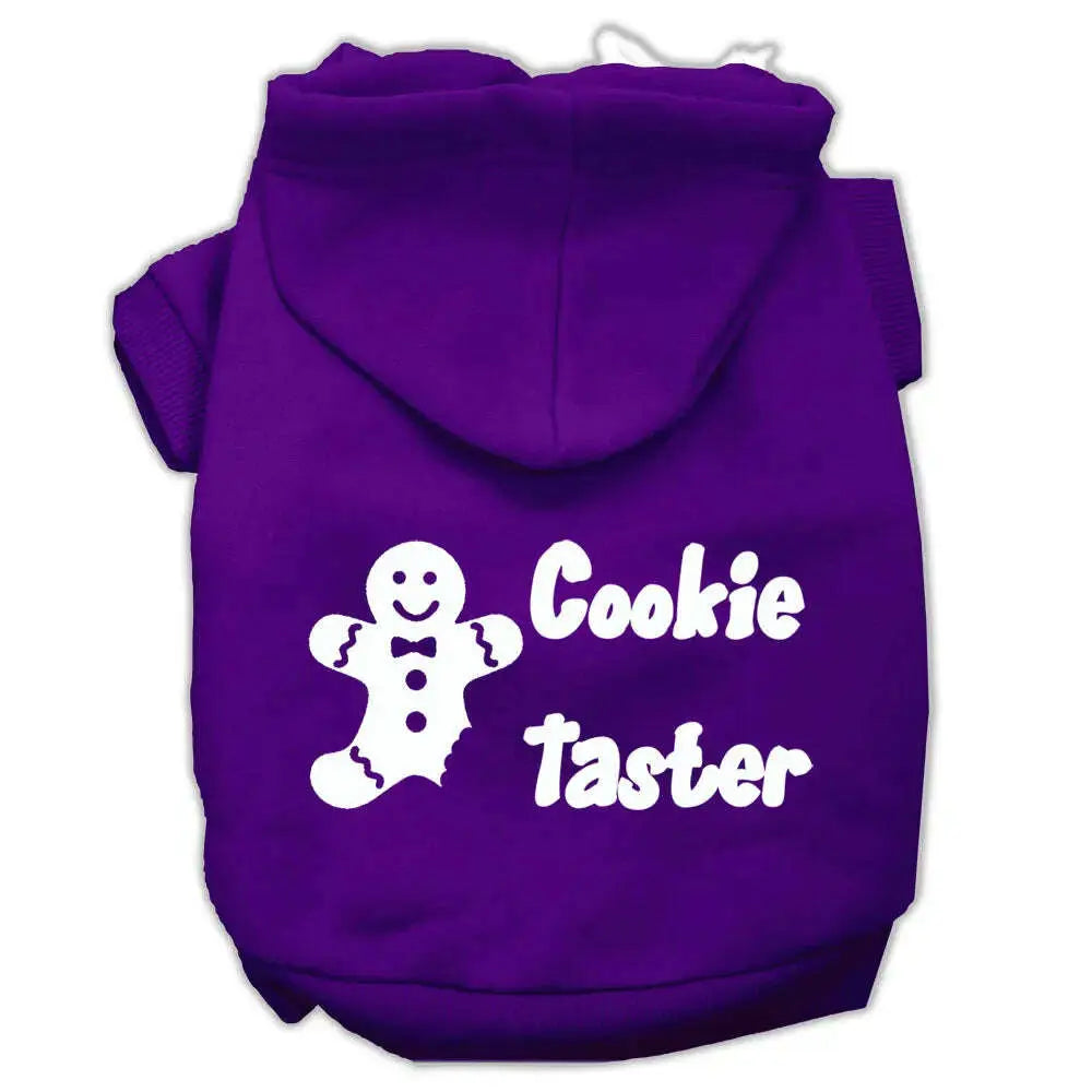 Cookie-Taster-Screen-Print-Pet-Hoodies-Purple-Size-Lg-GreatEagleInc-319398981