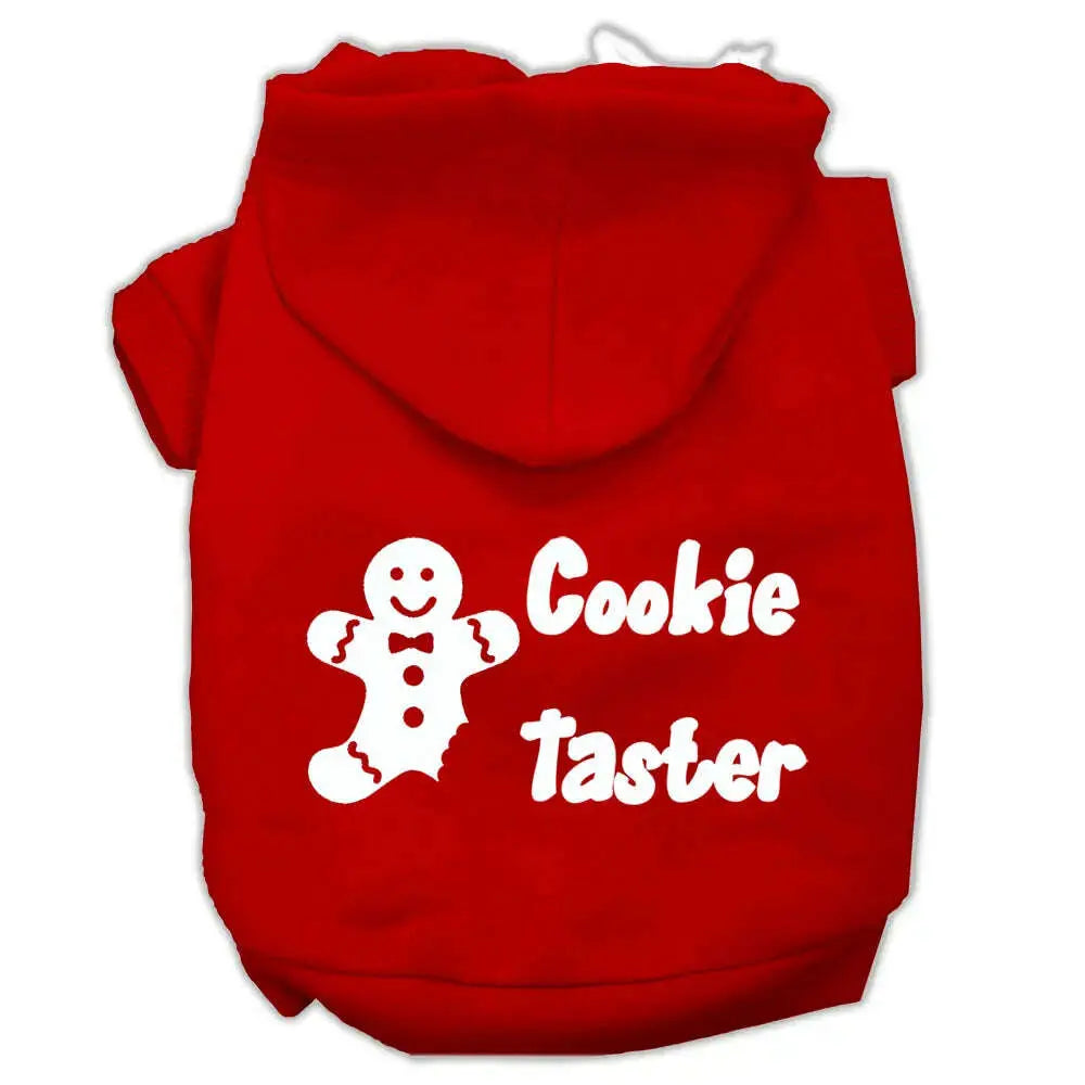 Cookie-Taster-Screen-Print-Pet-Hoodies-Red-Size-Sm-GreatEagleInc-319397114