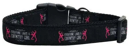 Country-Girl-Nylon-Ribbon-Dog-Collars-Large-GreatEagleInc-333867971