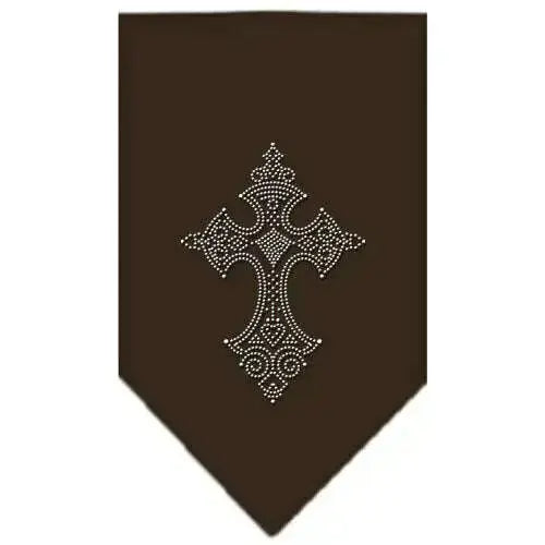 Cross-Rhinestone-Bandana-Cocoa-Small-GreatEagleInc-318990573