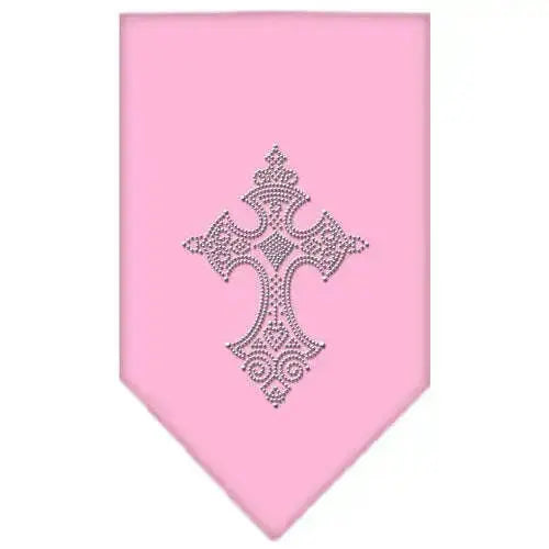 Cross-Rhinestone-Bandana-Light-Pink-Small-GreatEagleInc-318990818