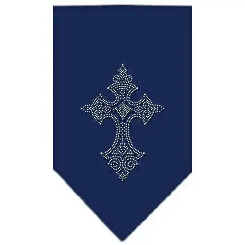 Cross-Rhinestone-Bandana-Navy-Blue-Small-GreatEagleInc-318990912