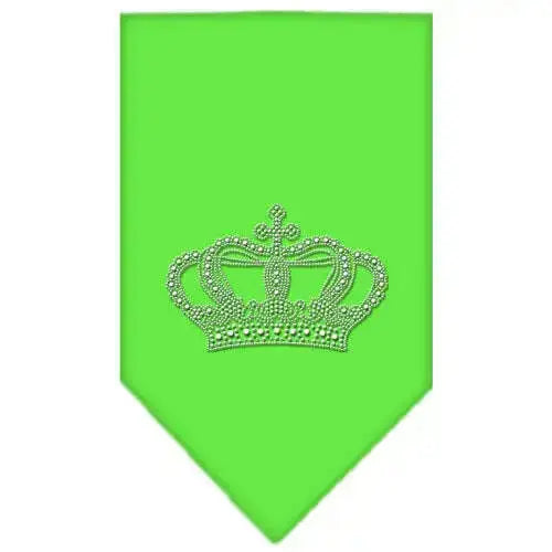 Crown-Rhinestone-Bandana-Lime-Green-Small-GreatEagleInc-318992264