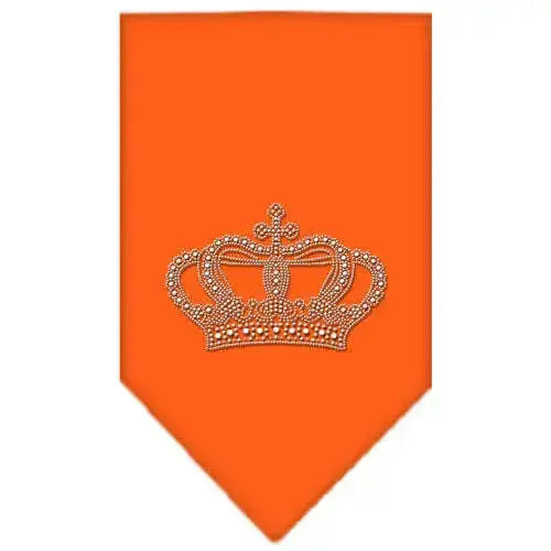 Crown-Rhinestone-Bandana-Orange-Small-GreatEagleInc-318992492