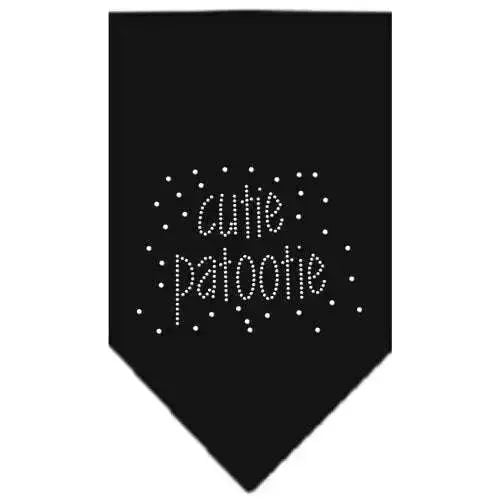 Cutie-Patootie-Rhinestone-Bandana-Black-Large-GreatEagleInc-318565695