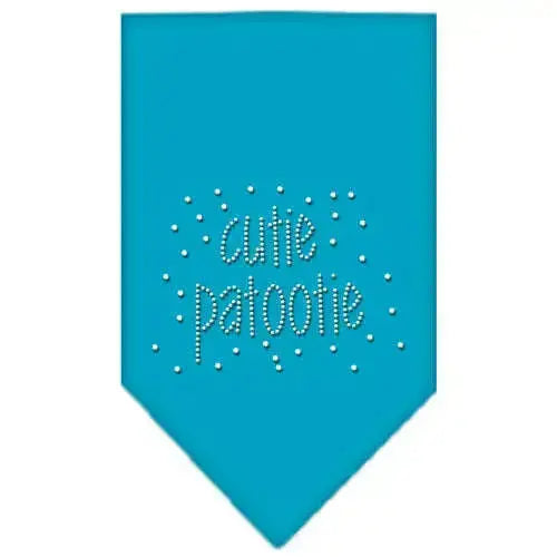 Cutie-Patootie-Rhinestone-Bandana-Turquoise-Large-GreatEagleInc-318993356
