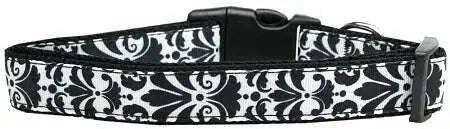 Damask-Black-Nylon-Dog-Collar-Xs-GreatEagleInc-320023073