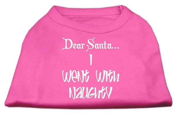 Dear-Santa-I-Went-With-Naughty-Screen-Print-Shirts-Bright-Pink-Xl-GreatEagleInc-333830740