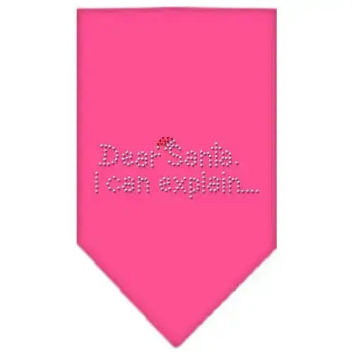 Dear-Santa-Rhinestone-Bandana-Bright-Pink-Small-GreatEagleInc-319049382