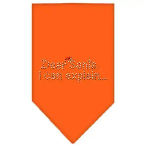 Dear-Santa-Rhinestone-Bandana-Orange-Large-GreatEagleInc-319050020