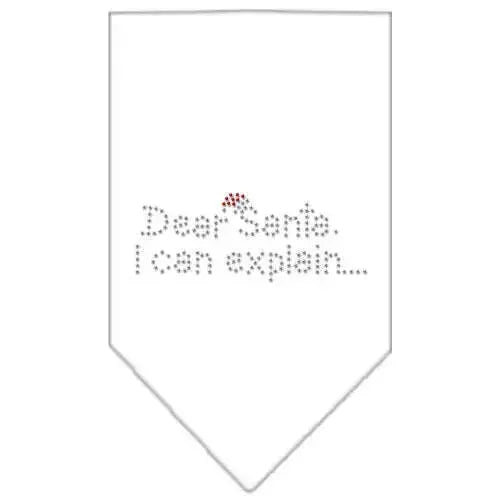 Dear-Santa-Rhinestone-Bandana-White-Small-GreatEagleInc-319048397