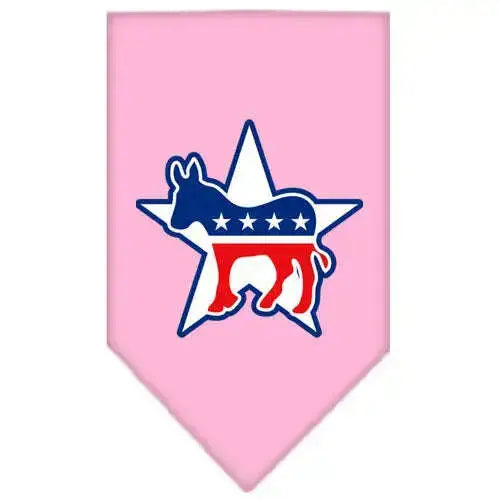 Democrat-Screen-Print-Bandana-Light-Pink-Small-GreatEagleInc-318582241
