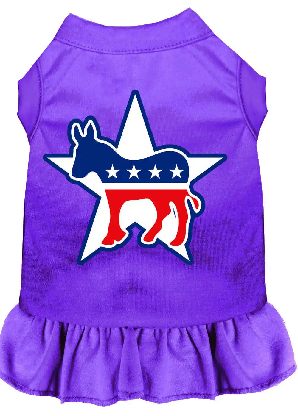 Democrat-Screen-Print-Dress-Purple-Xl-GreatEagleInc-319266295