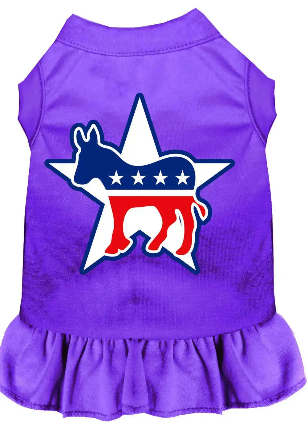 Democrat-Screen-Print-Dress-Purple-Xxl-GreatEagleInc-319264682