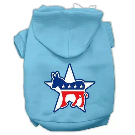Democrat-Screen-Print-Pet-Hoodies-Baby-Blue-Size-Sm-GreatEagleInc-319737589