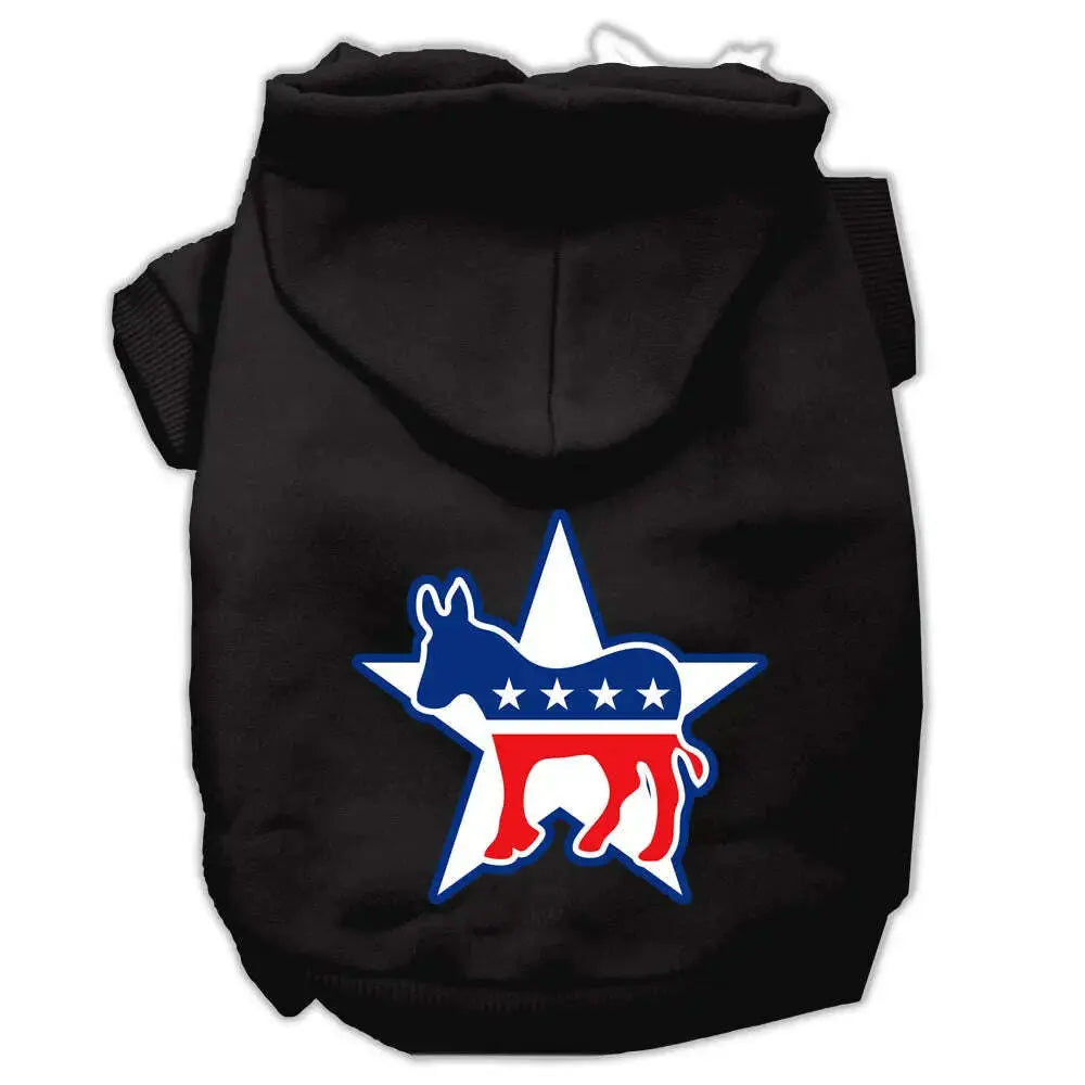 Democrat-Screen-Print-Pet-Hoodies-Black-Size-Lg-GreatEagleInc-319738812