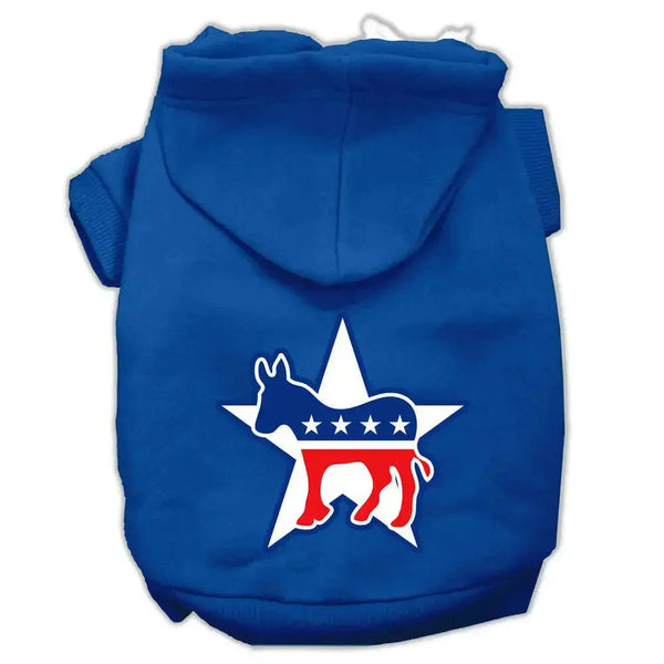 Democrat-Screen-Print-Pet-Hoodies-Blue-Size-Xxxl-GreatEagleInc-319649467