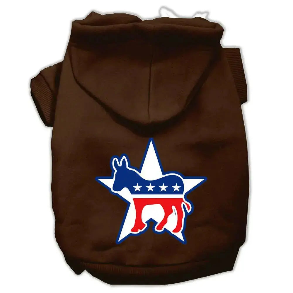 Democrat-Screen-Print-Pet-Hoodies-Brown-Size-Xxl-GreatEagleInc-318669934