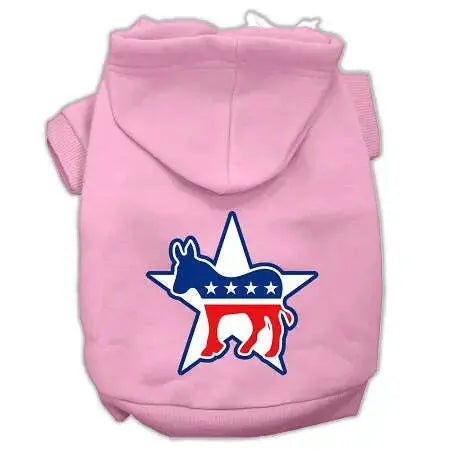 Democrat-Screen-Print-Pet-Hoodies-Light-Pink-Size-Xxxl-GreatEagleInc-319649067