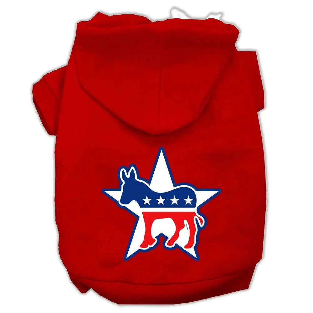Democrat-Screen-Print-Pet-Hoodies-Red-Size-Xxl-GreatEagleInc-319649775