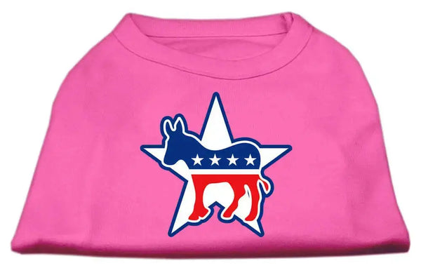 Democrat-Screen-Print-Shirts-Bright-Pink-L-GreatEagleInc-319182830