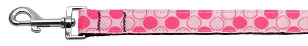 Diagonal-Dots-Nylon-Collar-Light-Pink-1-Wide-4ft-Lsh-GreatEagleInc-333776849