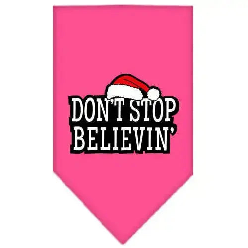 Don_t-Stop-Believin-Screen-Print-Bandana-Bright-Pink-Large-GreatEagleInc-319826332