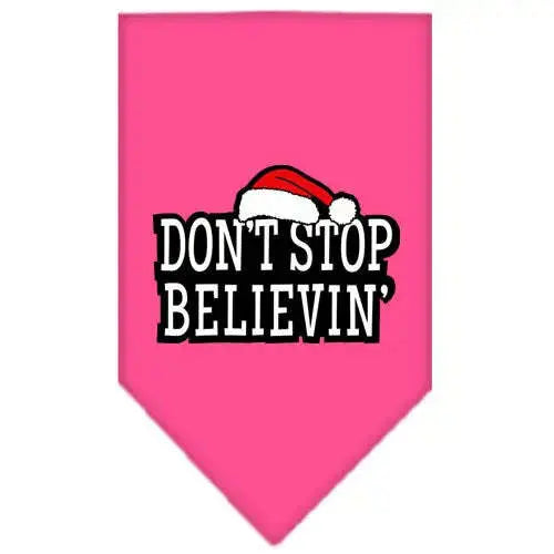 Don_t-Stop-Believin-Screen-Print-Bandana-Bright-Pink-Large-GreatEagleInc-319826332