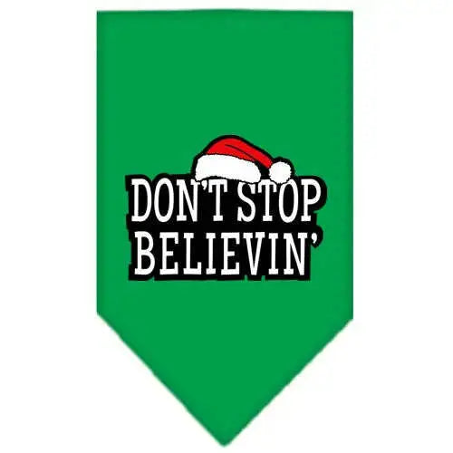 Don_t-Stop-Believin-Screen-Print-Bandana-Emerald-Green-Large-GreatEagleInc-319826183