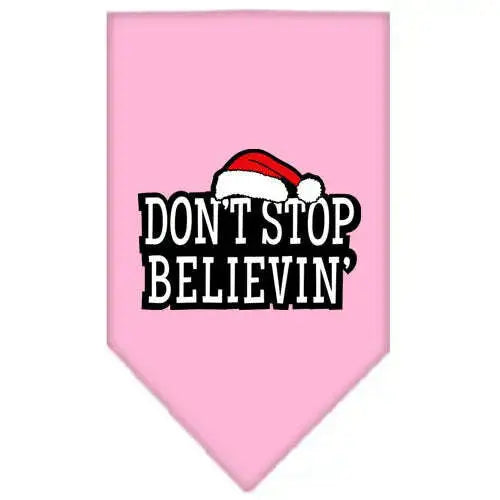 Don_t-Stop-Believin-Screen-Print-Bandana-Light-Pink-Small-GreatEagleInc-319824486