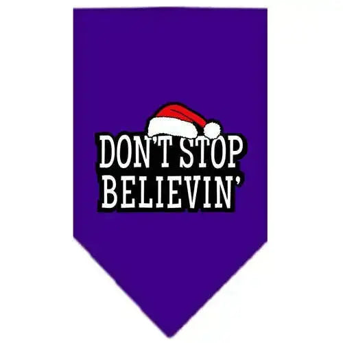 Don_t-Stop-Believin-Screen-Print-Bandana-Purple-Small-GreatEagleInc-319824186