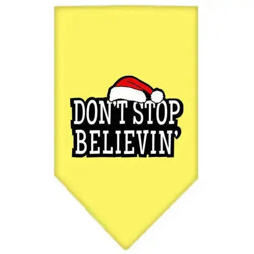 Don_t-Stop-Believin-Screen-Print-Bandana-Yellow-Large-GreatEagleInc-319825194