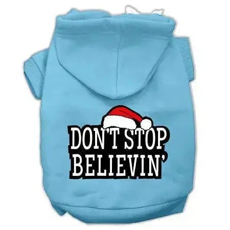 Don_t-Stop-Believin_-Screenprint-Pet-Hoodies-Baby-Blue-Size-Xl-GreatEagleInc-319394848