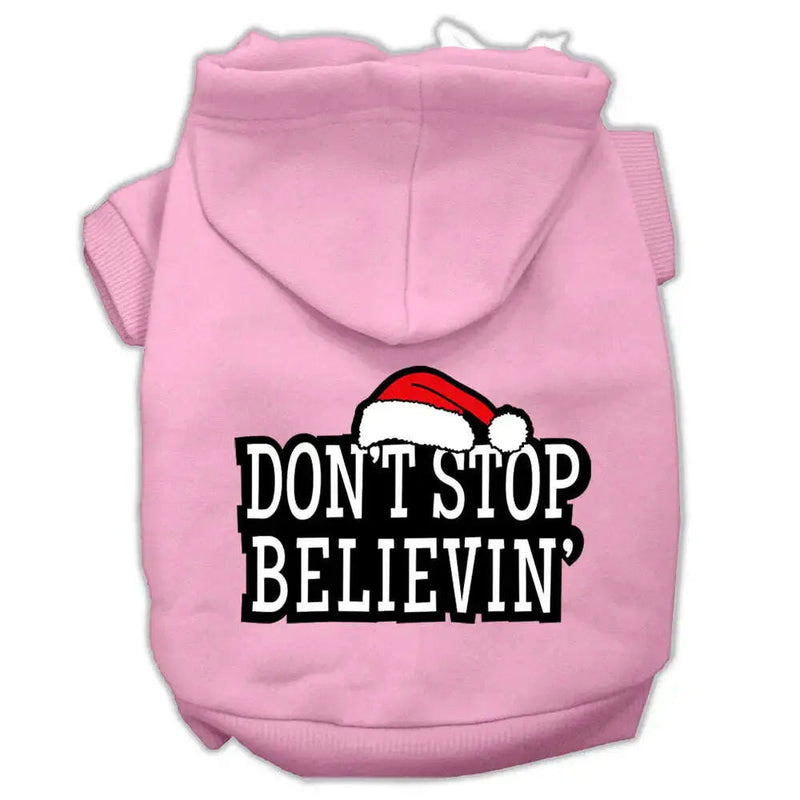 Don_t-Stop-Believin_-Screenprint-Pet-Hoodies-Light-Pink-Size-Xs-GreatEagleInc-319393246