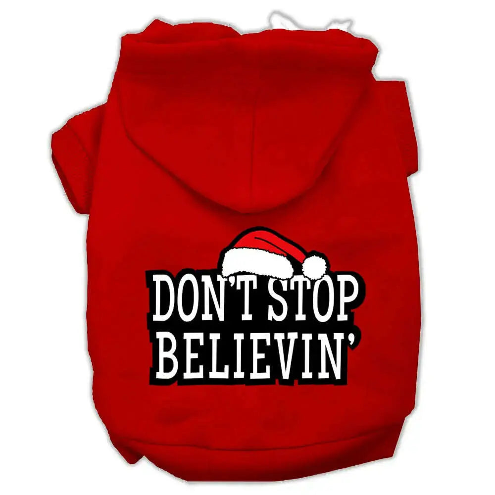 Don_t-Stop-Believin_-Screenprint-Pet-Hoodies-Red-Size-Xl-GreatEagleInc-319393940