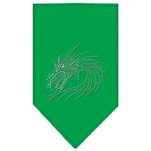 Dragon-Rhinestone-Bandana-Emerald-Green-Small-GreatEagleInc-319316414