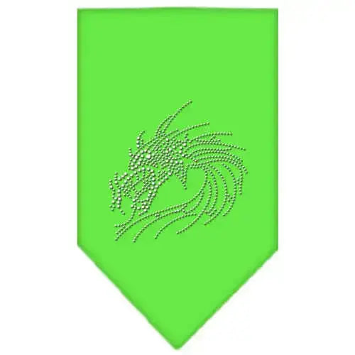 Dragon-Rhinestone-Bandana-Lime-Green-Large-GreatEagleInc-319317584
