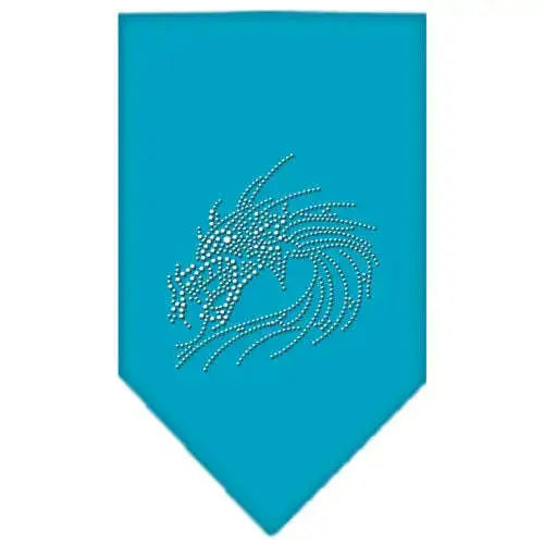Dragon-Rhinestone-Bandana-Turquoise-Small-GreatEagleInc-319315773